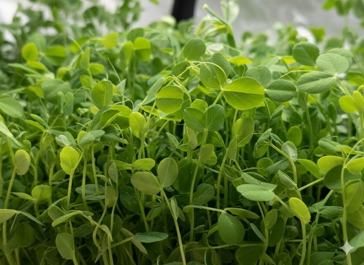 3.6 oz Dwarf Grey Sugar Pea Shoot Seed